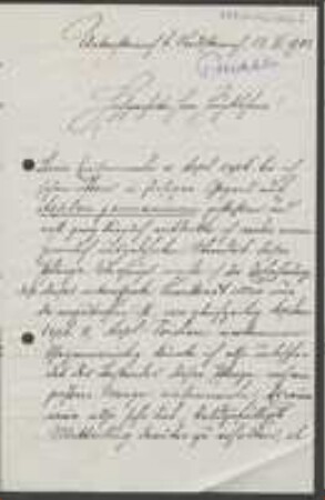 Brief von Wolfgang Puchtler an Anton Mayer