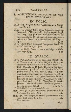 252-329, F. Institutiones Oratoriae et Oratores Recentiores - N. Fabulae Romanenses