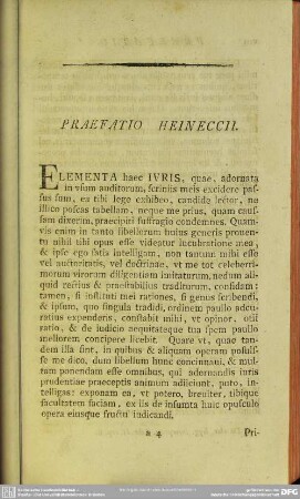 Praefatio Heineccii