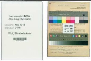 Entnazifizierung Elisabeth Anna Wolf , geb. 25.08.1895 (Lehrerin)