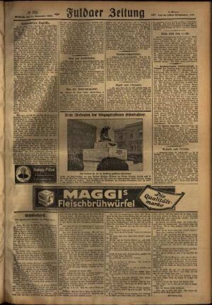 Zweite Ausgabe vom Mittwoch, den 21. November 1928.