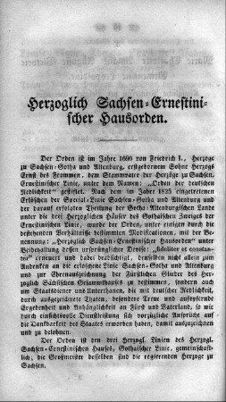 Herzoglich Sachsen-Ernestinischer Hausorden