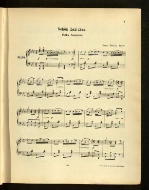 Schön Len'chen. Polka francaise.