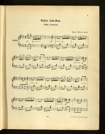 Schön Len'chen. Polka francaise.