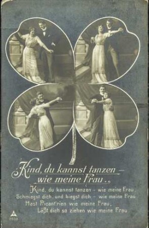 Kind, du kannst tanzen - wie meine Frau.