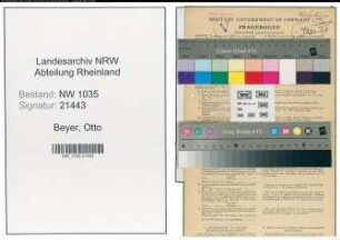Entnazifizierung Otto Beyer , geb. 05.09.1890 (Kaufmaennischer Angestellter)