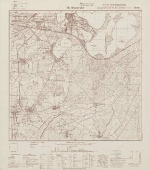 3640 Gr. Wusterwitz, Topographische Karte 1:25000 (4cm - Karte)