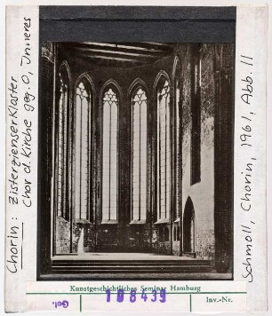 Chorin, ehem. Zisterzienserkloster: Chor, Inneres