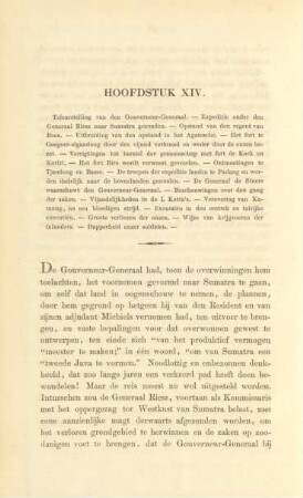 Hoofdstuk XIV. Teleurstelling van den Gouverneur-Generaal. - ...