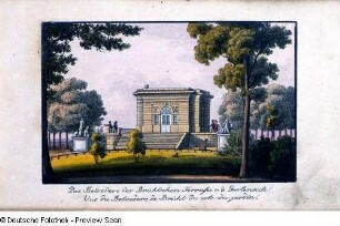 Das Belvedere der Brühlschen Terrasse von der Gartenseite, Blatt 5