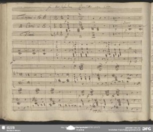 Quartetto con Coro (timp, cor, fl)