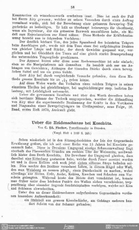 Ueber die Heidenschanze bei Coschütz