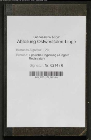 Vorstellungslisten des Aushebungsbezirks Lemgo, Band 4