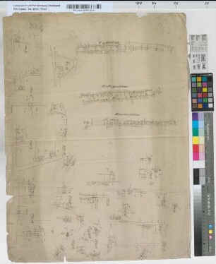 Revisionshandriß nebst Aufnahme der Neubauten des Bau-Alignementsplan der Stadt Kleve. Aufgenommen Juni/Juli 1836 durch den Geometer Tjaben