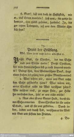 73. Preis der Erlösung
