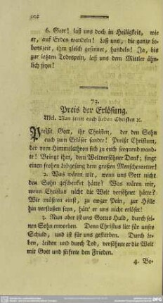 73. Preis der Erlösung