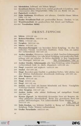 Orient-Teppiche (Nr. 286-350)