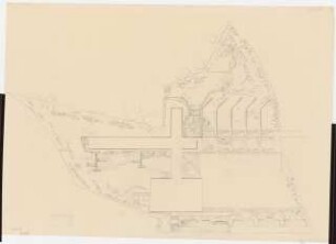 Grünflächen Aufbauschule Bergneustadt: Lageplan mit Gartenplan 1:200