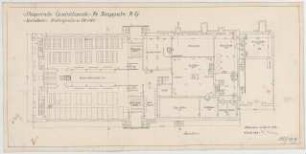 Fischer, Theodor; München; Bayerische Geschützwerke - Speisehaus (Grundriss UG)