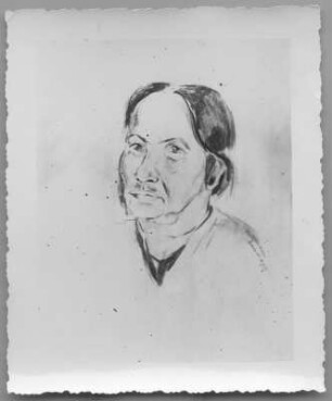 Porträt : Porträt. Kohlezeichnung (1927?; E. Richter)