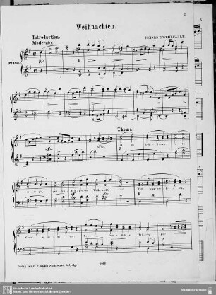 Musikbeilage zum Salonblatt