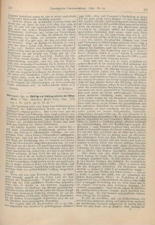 353-357 [Rezension] Döllinger, Joh. Jos. Ign. v., Beiträge zur Sektengeschichte des Mittelalters. 2 Thle