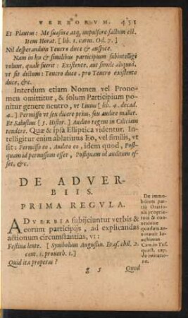 De Adverbiis.
