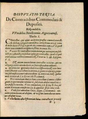 Disputatio Tertia.