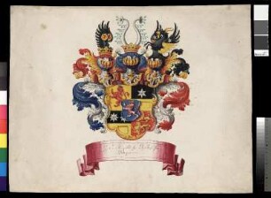 Sammlung von hessischen Wappen auf Veranlassung des Landgrafen Karl