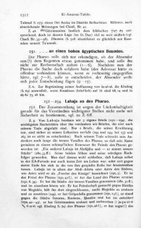 252-254. Labaja an den Pharao