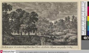 [Flusslandschaft mit Hirten und ihren Rindern]