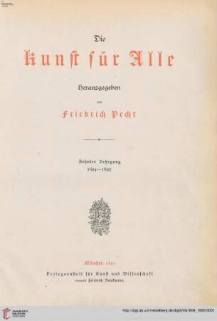 10: Die Kunst für alle: Malerei, Plastik, Graphik, Architektur