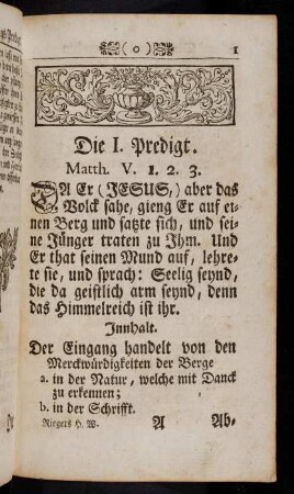 1-10, Du Er (Jesus) aber das Volck sahe...