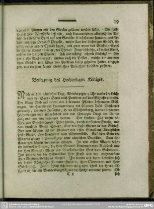 Beisezzung des Hochseeligen Königes