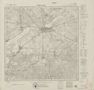 3060 (alte Nr.: 1566) Woldenberg, Meßtischblatt (4cm - Karte)