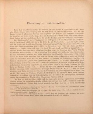 Einladung zur Jubiläumsfeier.