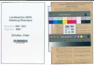 Entnazifizierung Peter Scholten, geb. 20.03.1869 (Baecker)