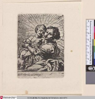 [Maria mit dem Kind auf dem Schoß; Virgin and Child, sitting turned left]