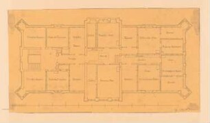 Herrenhaus auf Hof Zachow, Groß Nemerow: Grundriss 1. OG