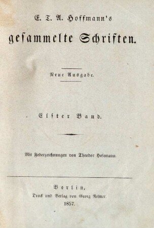 Bd. 11: E. T. A. Hoffmann's gesammelte Schriften