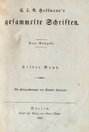 Bd. 11: E. T. A. Hoffmann's gesammelte Schriften