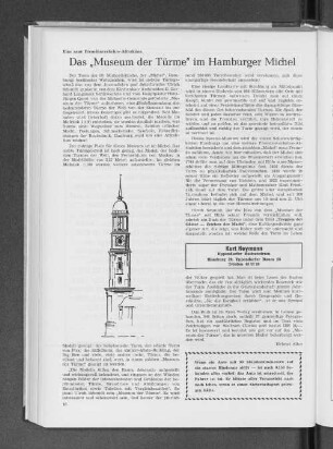 Das "Museum der Türme" im Hamburger Michel