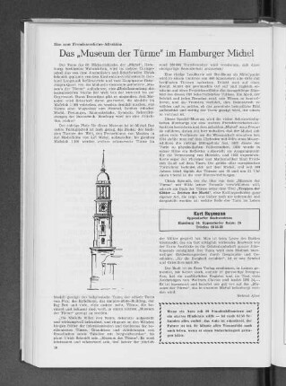 Das "Museum der Türme" im Hamburger Michel