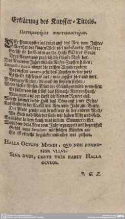 Erklärung des Kupfer-Tittels.