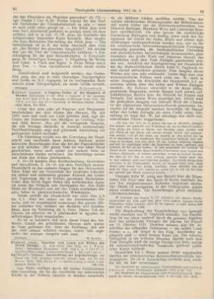 51 [Rezension] Hermas, A Papyrus Codex of the Shepherd [Pastor, Ausz.] of Hermas [Sanctus]