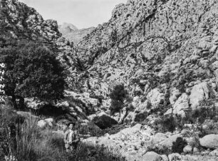 Im Torrent de Pareis : Hans Praesent in der Schlucht Torrent de Pareis
