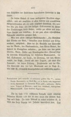 127-128 "Institutionum juris naturalis et ecclesiastici publici libri V." von Jacob Zallinger