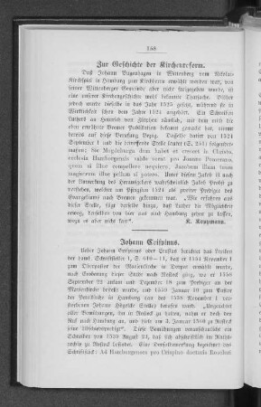 Zur Geschichte der Kirchenreform.