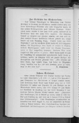 Zur Geschichte der Kirchenreform.