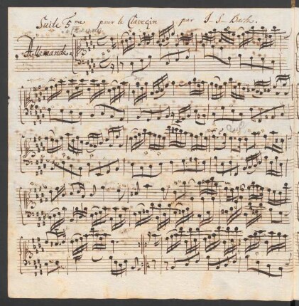 Suiten; cemb; E-Dur; BWV 817